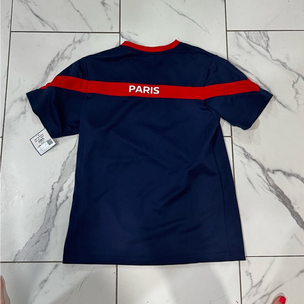 Paris Kids Jersey - Navy and Red